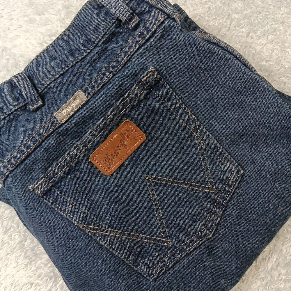 Wrangler Western Montana  Straight Fit Blue Jeans Mens Size 40 X 33‎